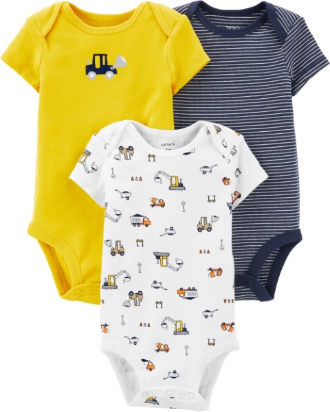 Carter's Baby Boy 3-pc Truck Bodysuit Set - Cinderella